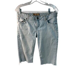 Lei Size 9 Blue cotton Denim Shorts 13 Inch Inseam 42g